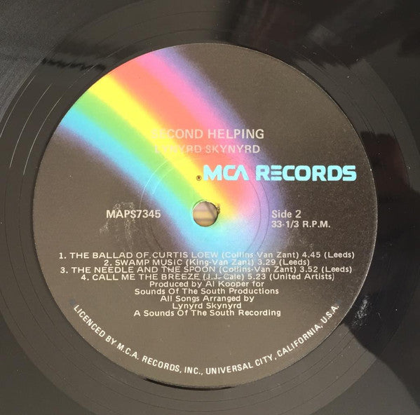 Lynyrd Skynyrd – Second Helping LP vinyl record, image 4 of 4