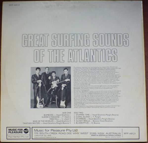 The Atlantics – Great Surfing Sounds Of The Atlantics LP vinyl record, image 2 of 4