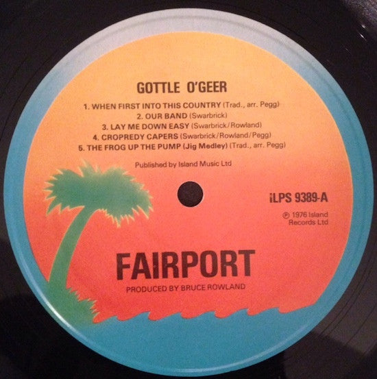 Fairport Convention – Gottle O'Geer LP vinyl record, image 3 of 4