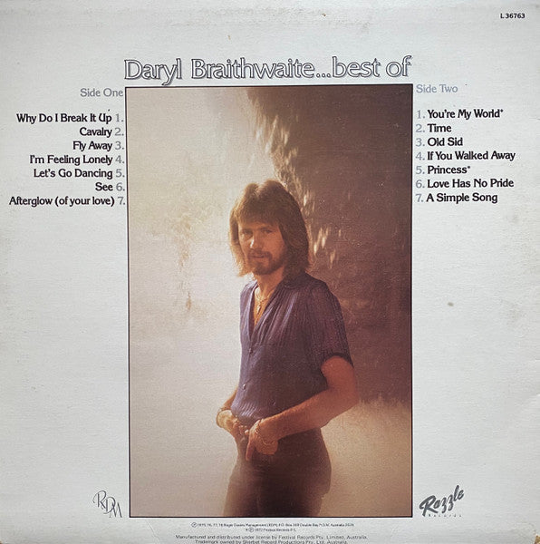 Daryl Braithwaite – ...Best Of LP vinyl record, image 2 of 6