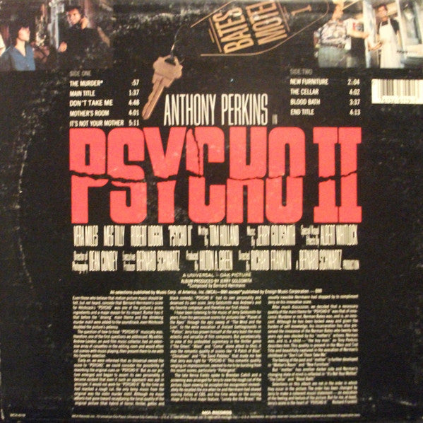 Jerry Goldsmith – Psycho II (Music From The Original Motion Picture Soundtrack) LP vinyl record, image 2 of 4