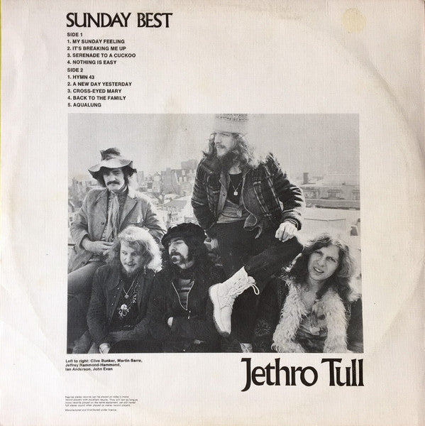 Jethro Tull – Sunday Best LP vinyl record, image 2 of 4
