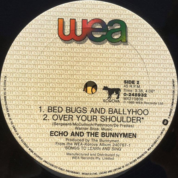 Echo & The Bunnymen – Bring On The Dancing Horses 12" vinyl record, image 4 of 4