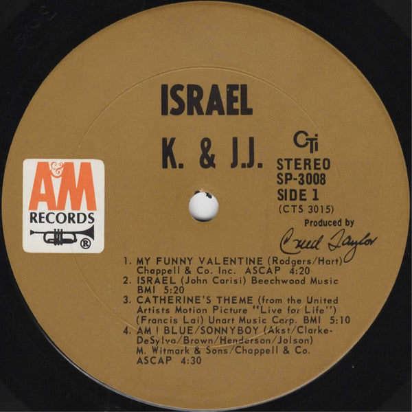 Kai Winding, J.J. Johnson – Israel LP vinyl record, image 6 of 6