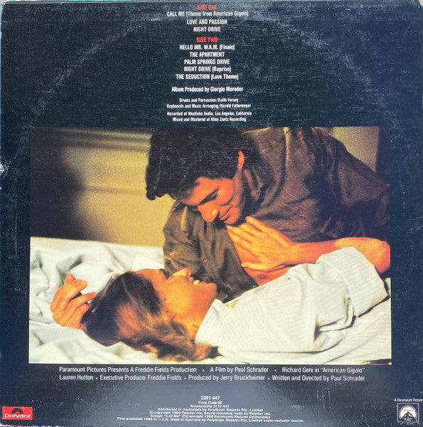 Giorgio Moroder – American Gigolo (Original Soundtrack Recording) LP vinyl record, image 2 of 4