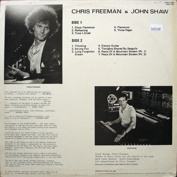 Chris Freeman, John Shaw – Chris Freeman And John Shaw LP vinyl record, image 2 of 6