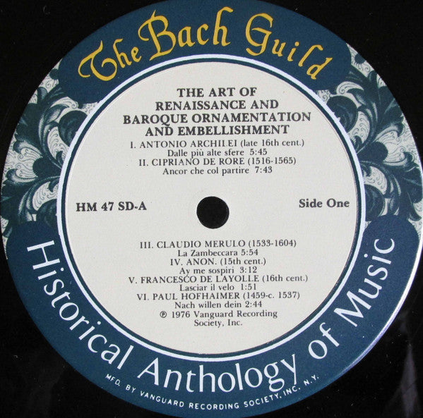 Various – The Art Of Renaissance And Baroque Ornamentation And Embellishment (2xLP) LP vinyl record, image 5 of 8