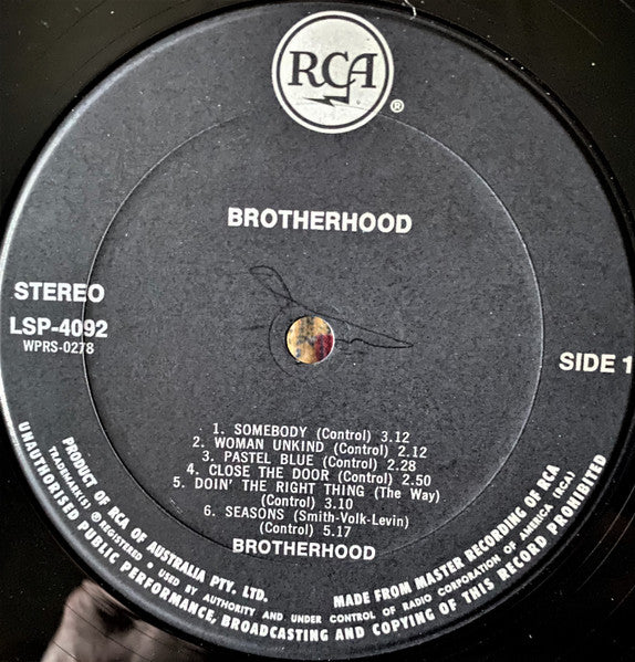 Brotherhood – Brotherhood LP vinyl record, image 4 of 5