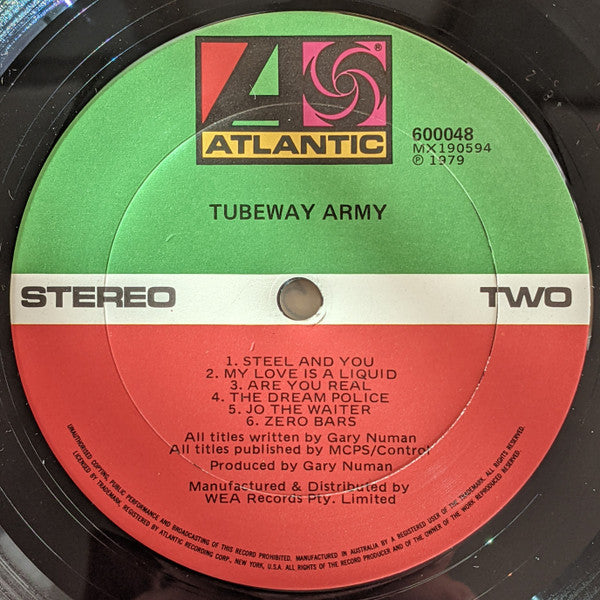 Tubeway Army – Tubeway Army LP vinyl record, image 4 of 7