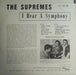 The Supremes – I Hear A Symphony LP vinyl record, image 2 of 2