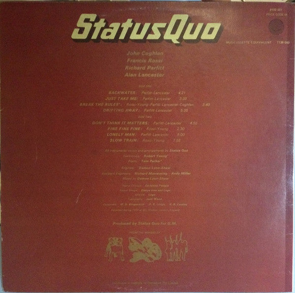 Status Quo – Quo LP vinyl record, image 2 of 6