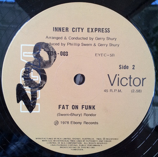 Inner City Express – Shu' Dig Dancin' (In My Hi-Heeled Shoes) 12" vinyl record, image 2 of 2