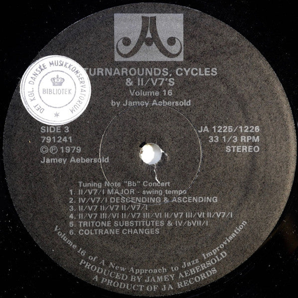 Jamey Aebersold – Turnarounds, Cycles & II/V7's (2xLP) LP vinyl record, image 5 of 7