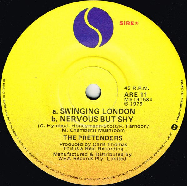 The Pretenders – Brass In Pocket 7" vinyl record, image 4 of 4
