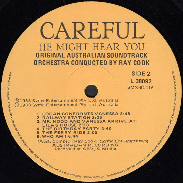 Ray Cook – Careful He Might Hear You (Original Australian Soundtrack) LP vinyl record, image 4 of 4