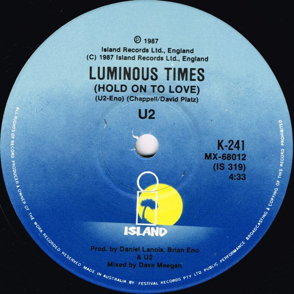 U2 – With Or Without You 7" vinyl record, image 4 of 4