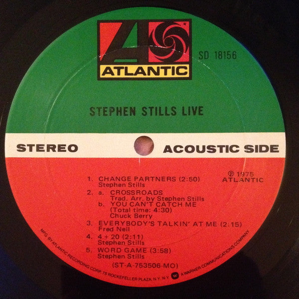 Stephen Stills – Stephen Stills Live LP vinyl record, image 3 of 3