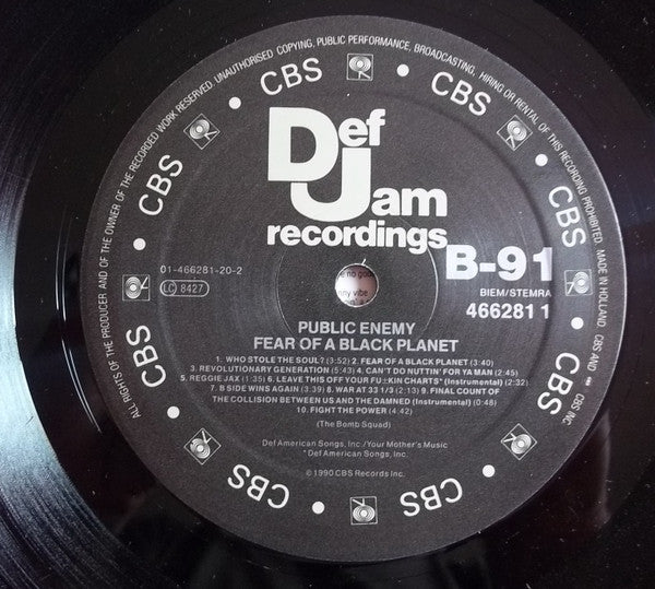 Public Enemy – Fear Of A Black Planet LP vinyl record, image 8 of 9