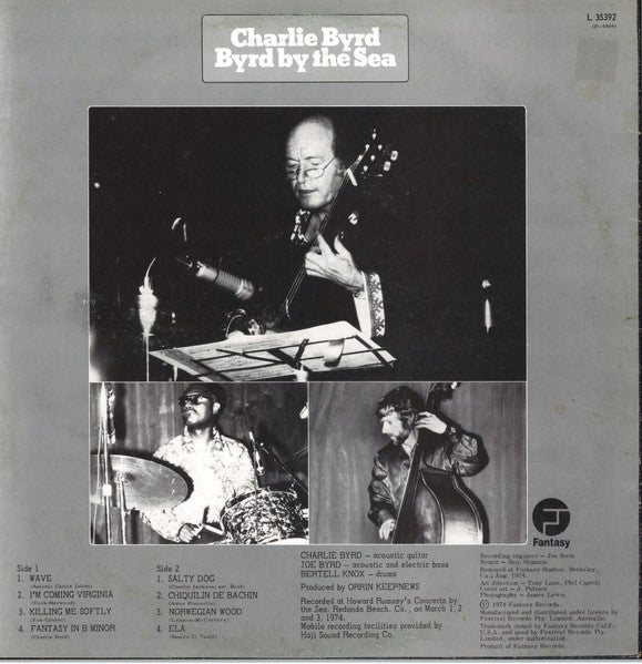 Charlie Byrd – Byrd By The Sea LP vinyl record, image 2 of 4