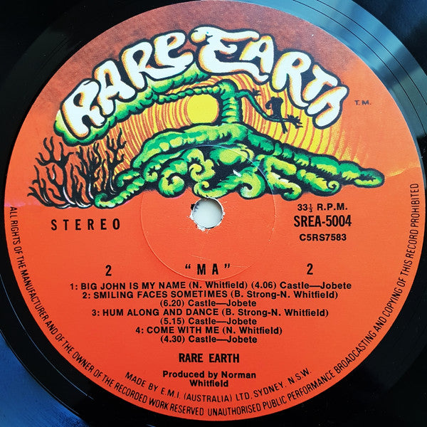 Rare Earth – Ma LP vinyl record, image 4 of 4