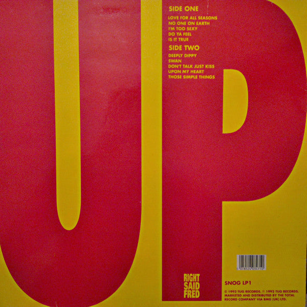 Right Said Fred – Up LP vinyl record, image 2 of 6