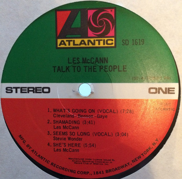 Les McCann – Talk To The People LP vinyl record, image 5 of 6