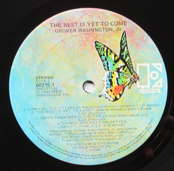 Grover Washington, Jr. – The Best Is Yet To Come LP vinyl record, image 3 of 4