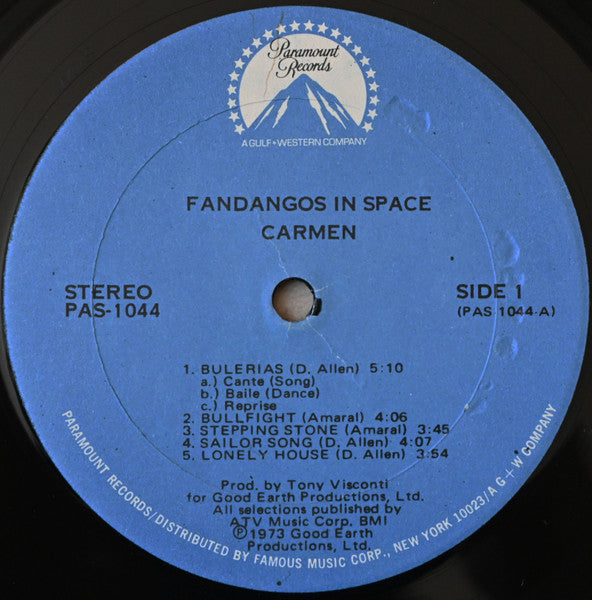 Carmen – Fandangos In Space LP vinyl record, image 5 of 6