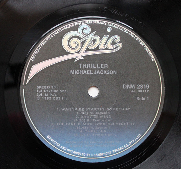 Michael Jackson – Thriller LP vinyl record, image 5 of 6