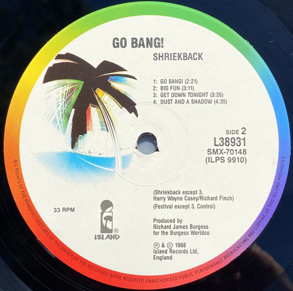 Shriekback – Go Bang! LP vinyl record, image 4 of 4