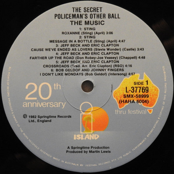 Various – The Secret Policeman's Other Ball (The Music) LP vinyl record, image 5 of 6