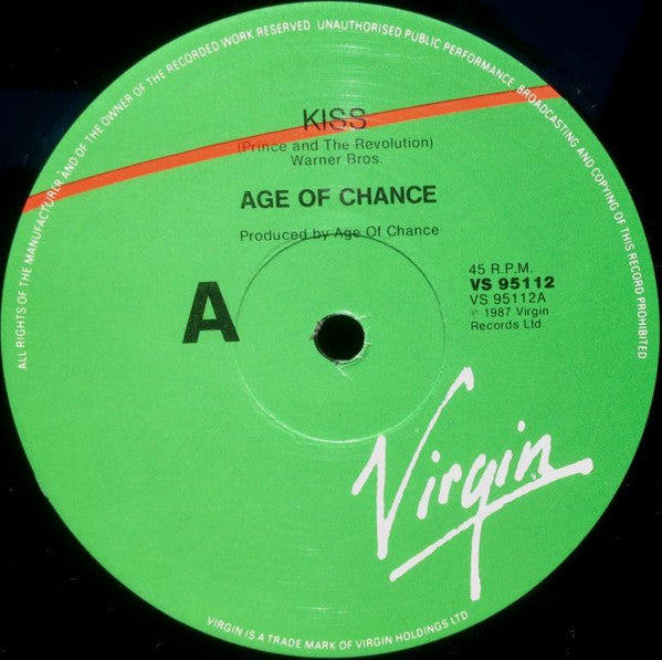 Age Of Chance – Kiss 12" vinyl record, image 3 of 4