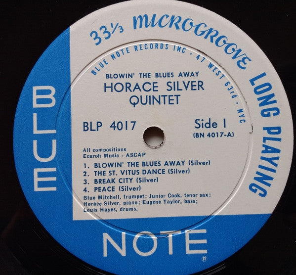 The Horace Silver Quintet, The Horace Silver Trio – Blowin' The Blues Away LP vinyl record, image 3 of 4