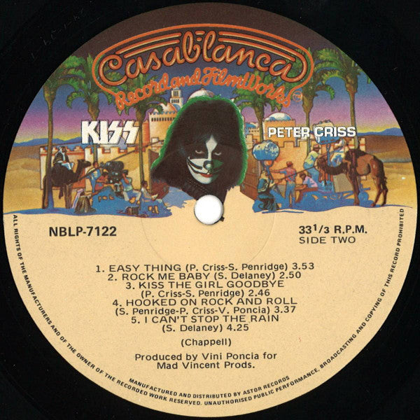Kiss, Peter Criss – Peter Criss LP vinyl record, image 4 of 7
