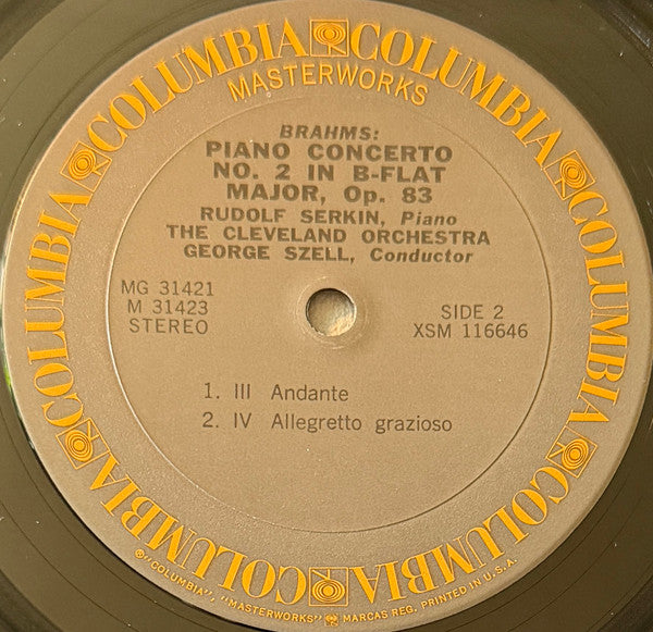 Johannes Brahms, Rudolf Serkin, George Szell, The Cleveland Orchestra – The Piano Concertos (2xLP) LP vinyl record, image 8 of 9