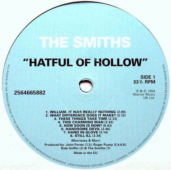 The Smiths – Hatful Of Hollow LP vinyl record, image 3 of 5