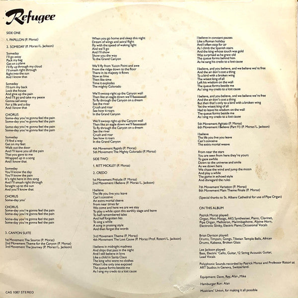 Refugee – Refugee LP vinyl record, image 5 of 5
