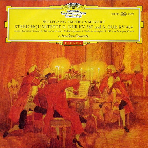 Wolfgang Amadeus Mozart, Amadeus-Quartett – Streichquartette G-Dur KV 387 Und A-Dur KV 464 LP vinyl record, image 1 of 4