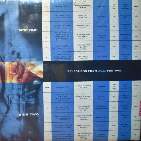 Various – Jazz Festival In Hi-Fi: Near In And Far Out LP vinyl record, image 2 of 2