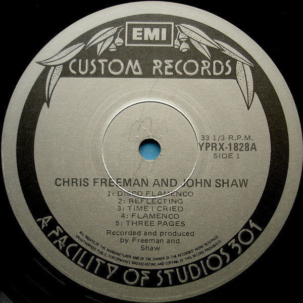 Chris Freeman, John Shaw – Chris Freeman And John Shaw LP vinyl record, image 3 of 6