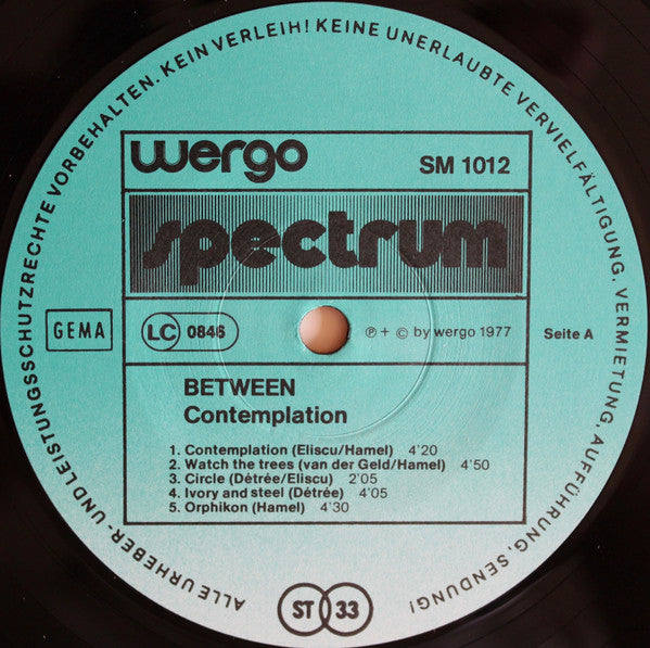 Between – Contemplation LP vinyl record, image 3 of 4
