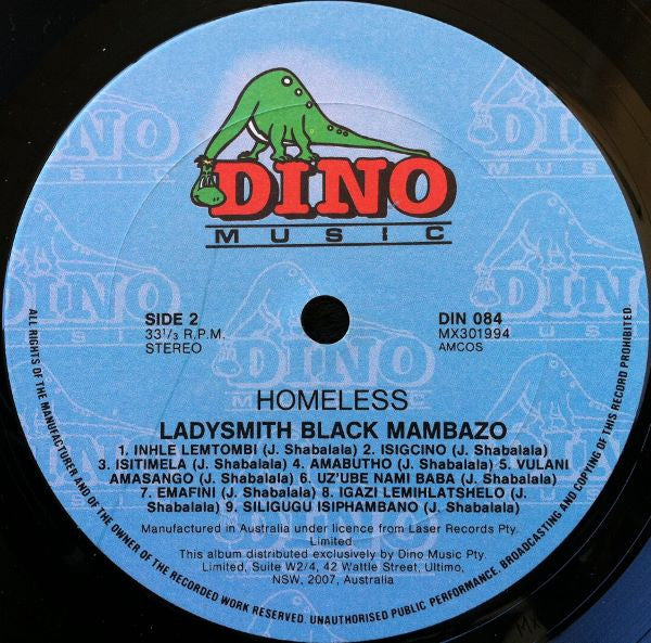 Ladysmith Black Mambazo – Homeless LP vinyl record, image 4 of 4