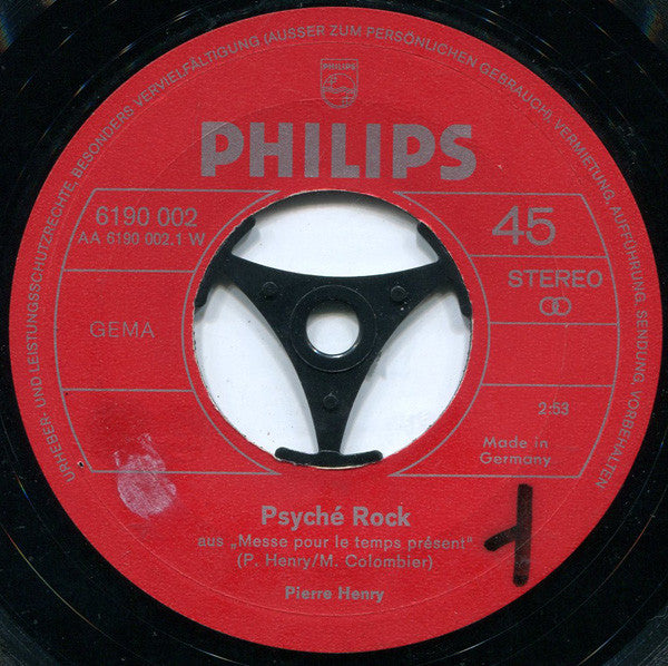 Pierre Henry – Psyché Rock 7" vinyl record, image 3 of 4