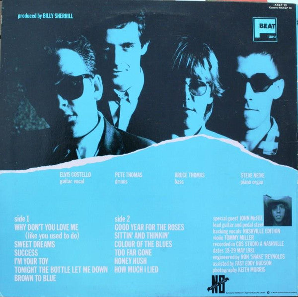 Elvis Costello & The Attractions – Almost Blue LP vinyl record, image 2 of 4