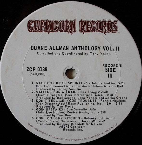 Duane Allman – An Anthology Vol. II (2xLP) LP vinyl record, image 4 of 8