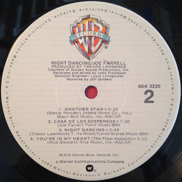 Joe Farrell – Night Dancing LP vinyl record, image 4 of 4