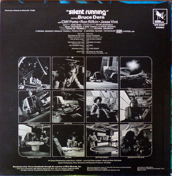 Peter Schickele – Silent Running Original Soundtrack Album LP vinyl record, image 2 of 4