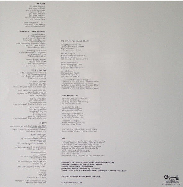 Nothing – Downward Years To Come 12" vinyl record, image 4 of 5