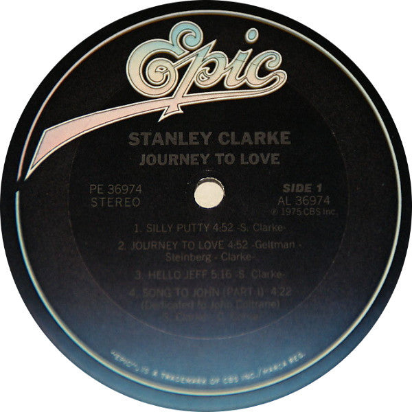 Stanley Clarke – Journey To Love LP vinyl record, image 3 of 4