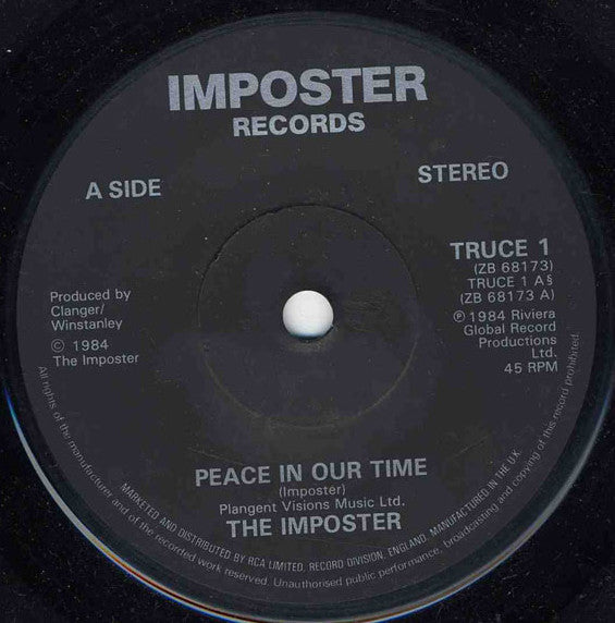 The Imposter – Peace In Our Time 7" vinyl record, image 1 of 2